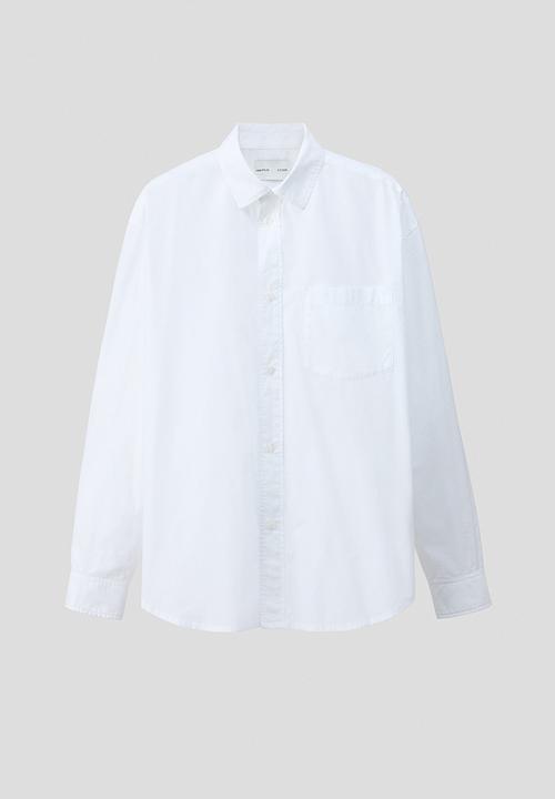 H&M - H&M Atelier: Loose fit cotton poplin shirt - white