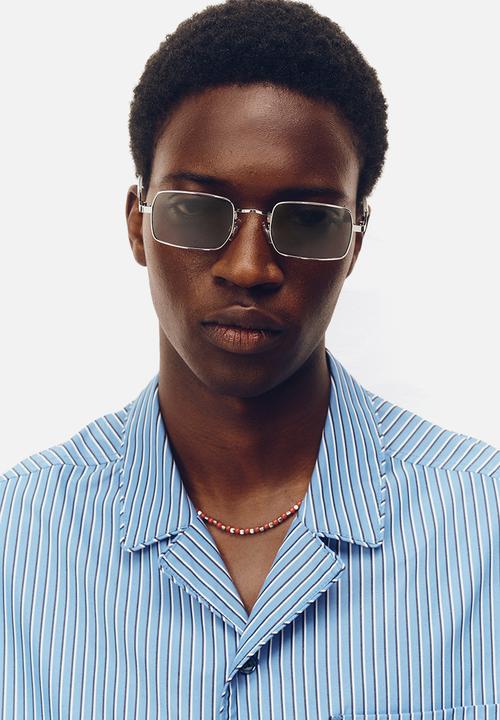 H&M - H&M Atelier: Relaxed fit cotton resort shirt - blue/striped
