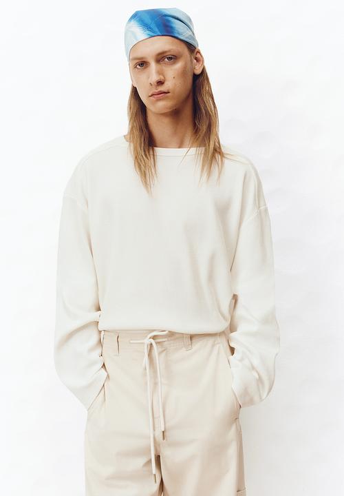 H&M - H&M Atelier: Regular fit long-sleeved T-shirt - ivory
