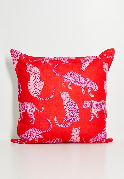 Red Leopard - Cushion Cover