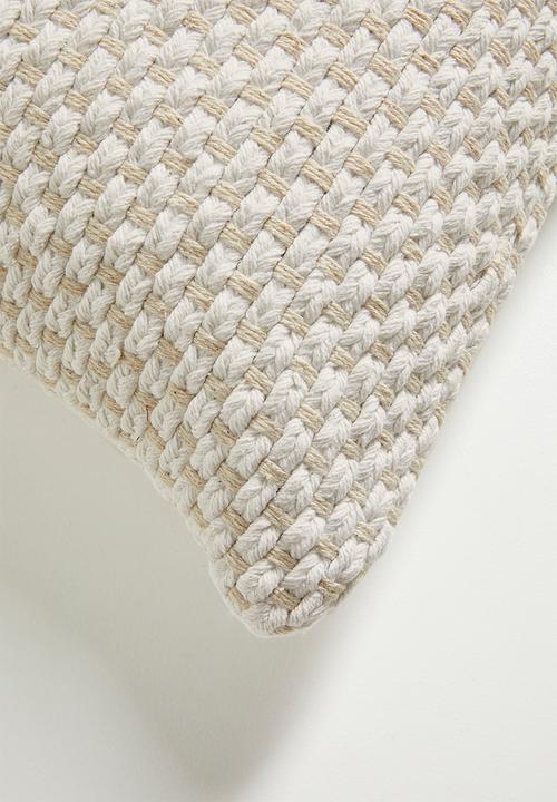 Sixth Floor - Tonga Woven Cushion Cover - Ecru