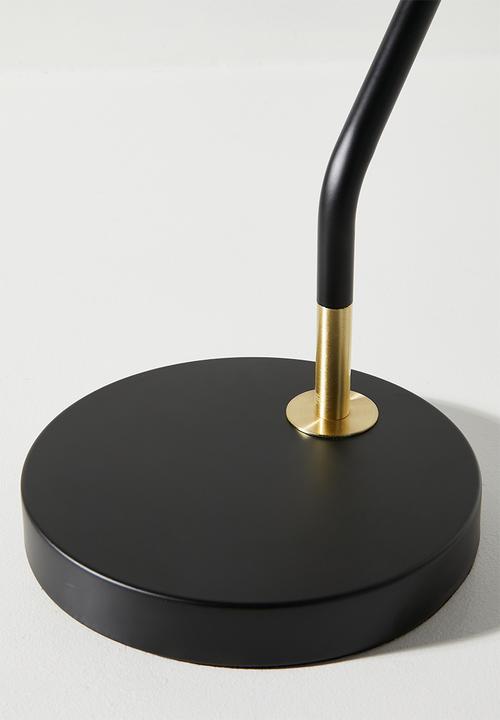 Sixth Floor - Eli desk lamp - black & gold