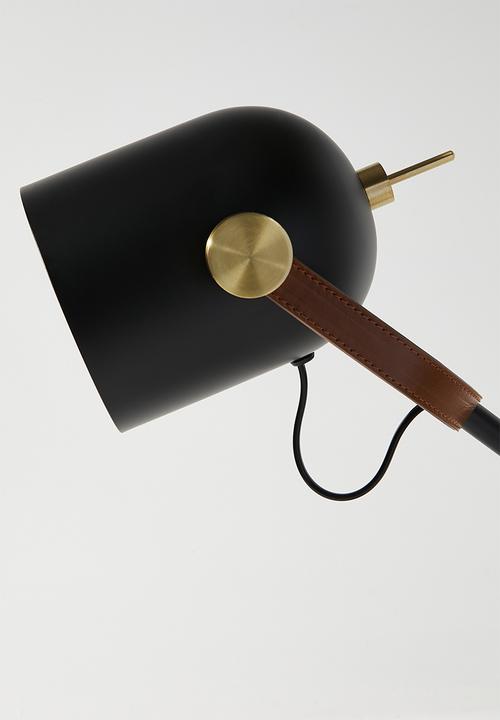 Sixth Floor - Eli desk lamp - black & gold
