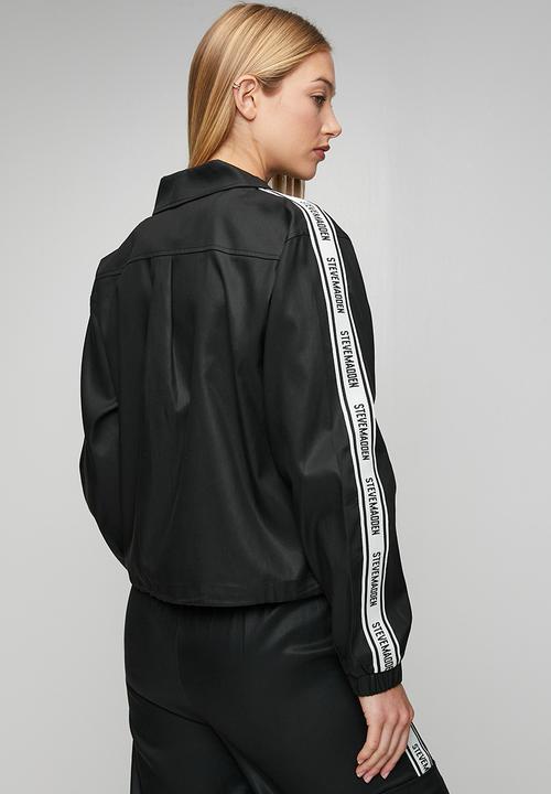 Steve Madden - Ladies sophie zip through shacket - black