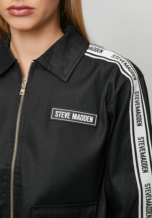 Steve Madden - Ladies sophie zip through shacket - black