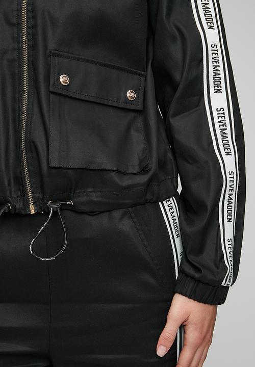 Steve Madden - Ladies sophie zip through shacket - black