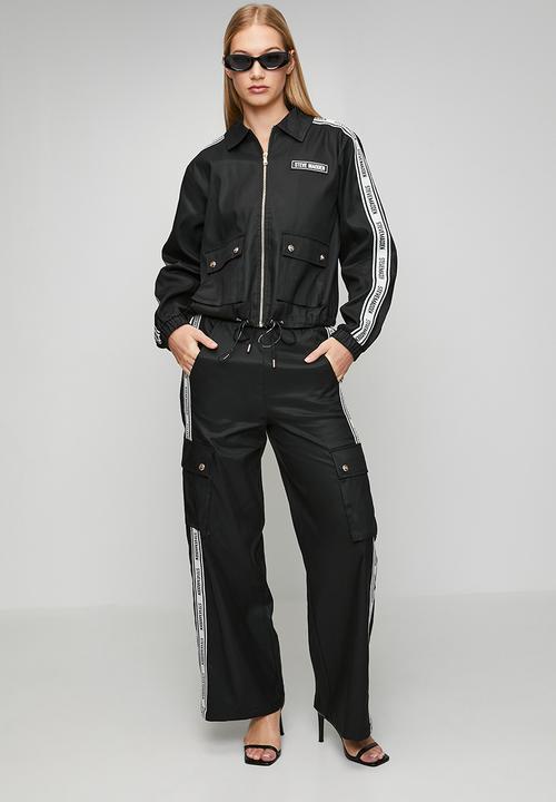 Steve Madden - Ladies sophie zip through shacket - black