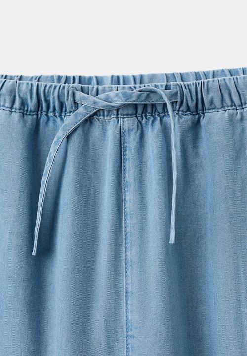 MANGO - Trousers Elsa - medium blue