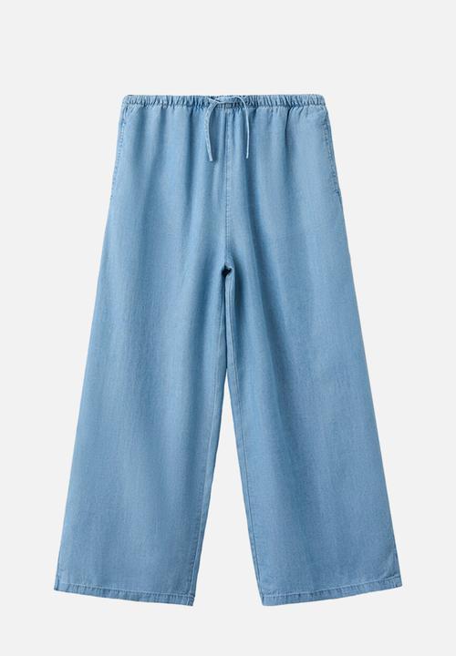 MANGO - Trousers Elsa - medium blue