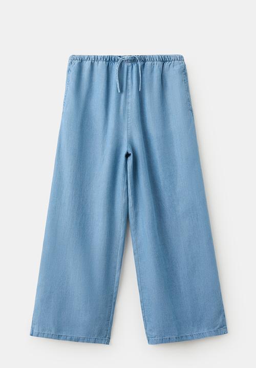 MANGO - Trousers Elsa - medium blue