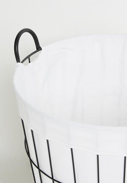 Pop Candy - Wire laundry basket - black