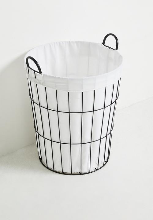 Pop Candy - Wire laundry basket - black