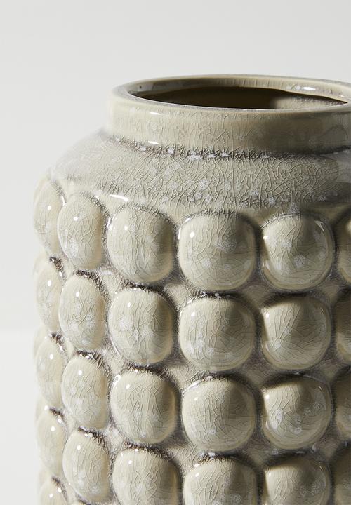 H&S - Bobble ceramic vase - Taupe