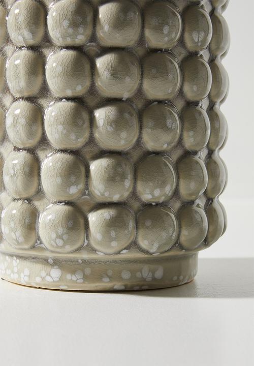 H&S - Bobble ceramic vase - Taupe