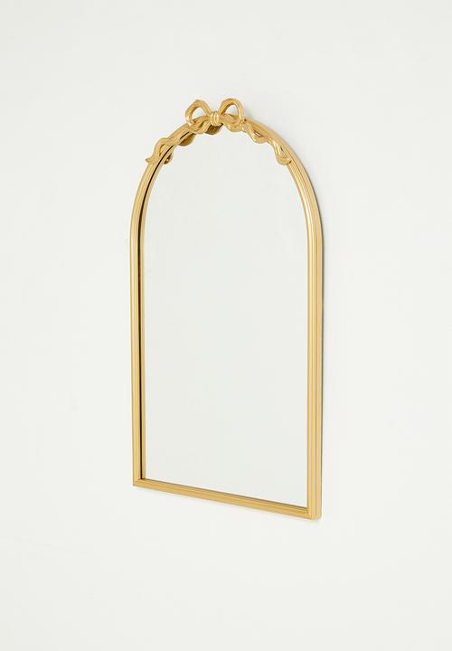 Pop Candy - Bow accent arch mirror - gold