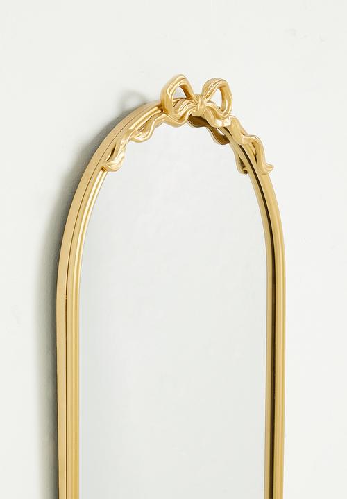 Pop Candy - Bow accent arch mirror - gold