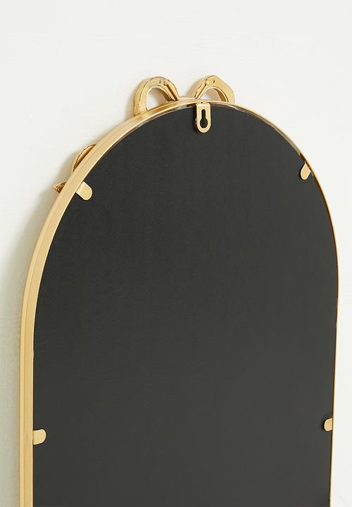 Pop Candy - Bow accent arch mirror - gold
