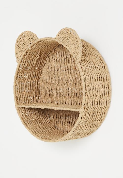 Pop Candy - Animal ear wall shelf - wheat brown