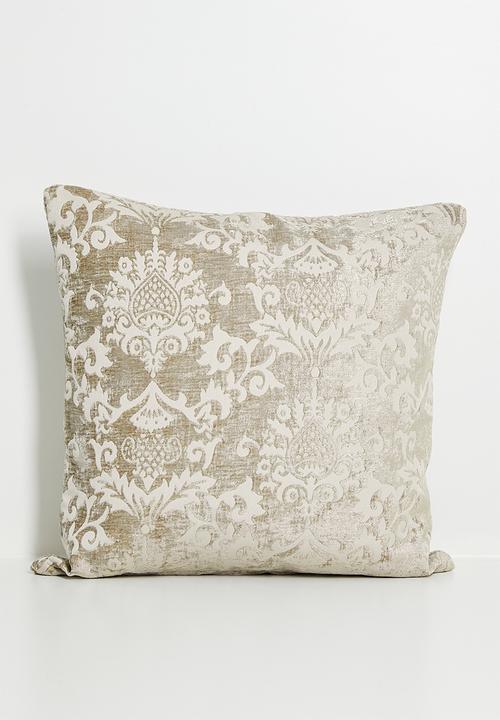 Antique Cushion Cover - light brown melange