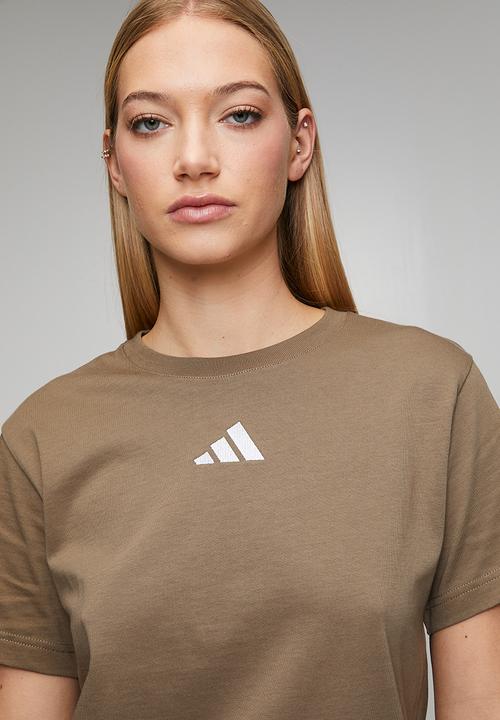 adidas Performance - W Sl Sj T S26 - Khaki Six/Frozen Purple