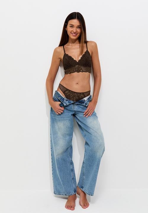 New Look - Libi longline lace b  - 27 dark brown