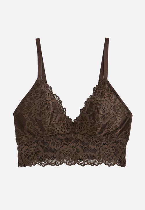 New Look - Libi longline lace b  - 27 dark brown