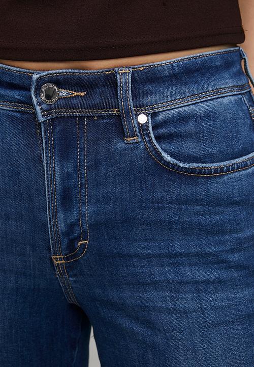 Steve Madden - Ladies eva curvy dark wash skinny - dark blue