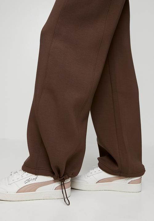 Steve Madden - Ladies tiffany wideleg scuba jogger - bitter choc