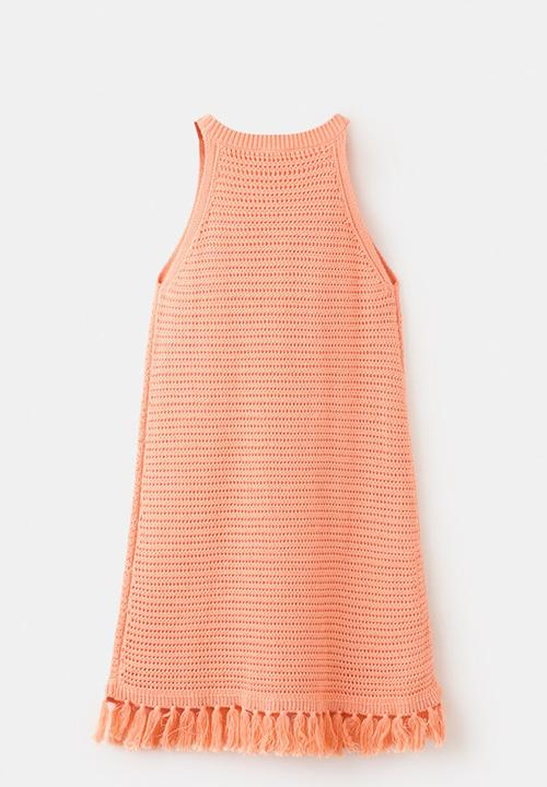 MANGO - Dress Pomelo - Light/Pastel Orange