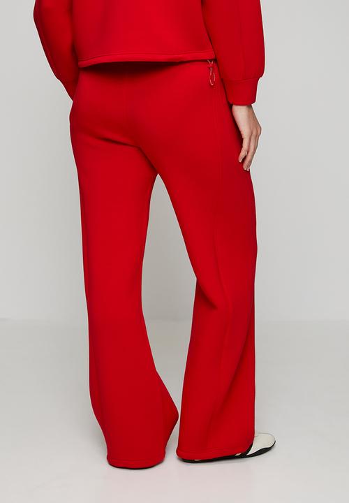Steve Madden - Ladies tiffany wideleg scuba jogger - red