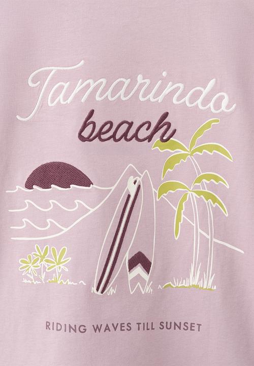 MANGO - T-Shirt Tamari - Light/Pastel Purple