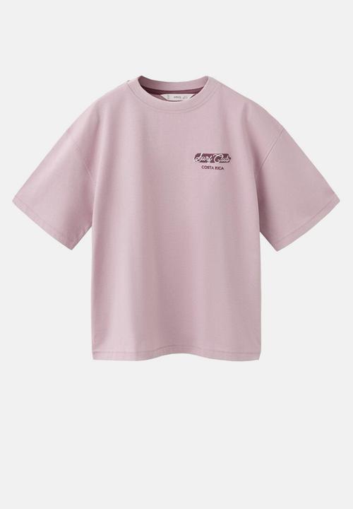 MANGO - T-Shirt Tamari - Light/Pastel Purple