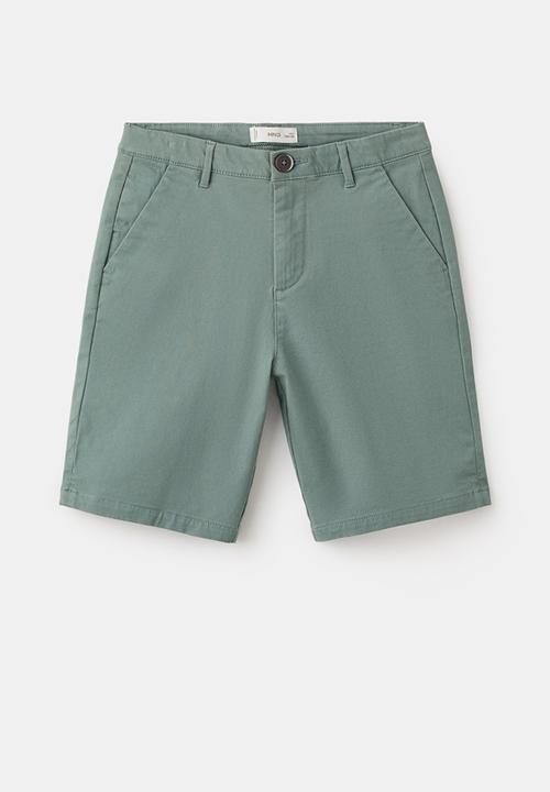 MANGO - Bermuda shorts pico - green
