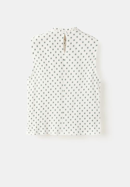MANGO - T-Shirt PUNTOS - Natural