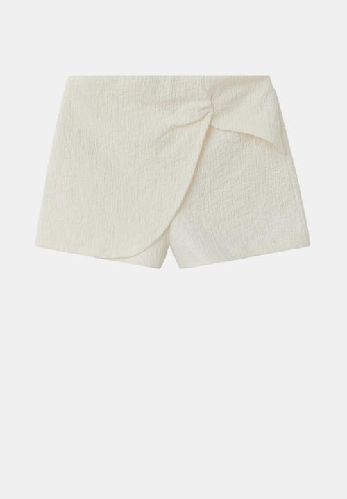 MANGO - Shorts TEXTUSET - Natural