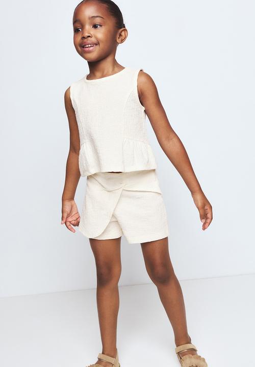 MANGO - Shorts TEXTUSET - Natural