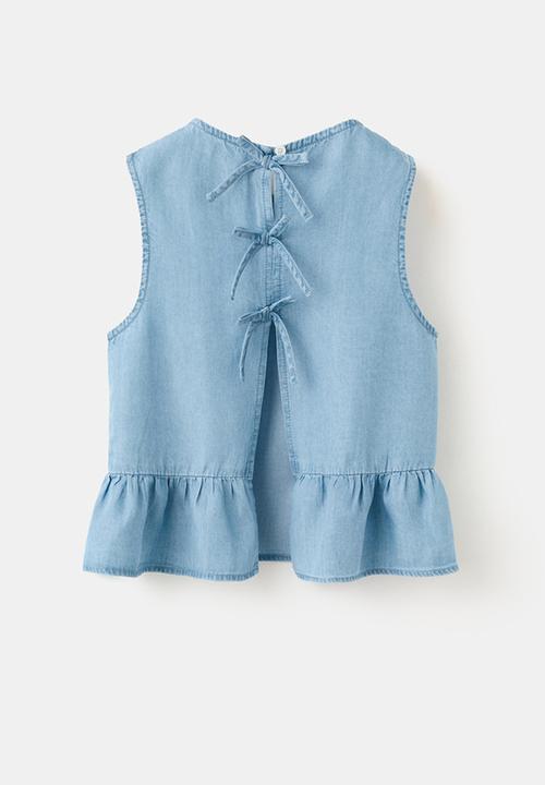 MANGO - Blouse Coco - Open Blue