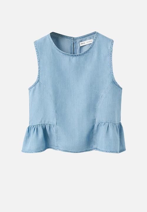 MANGO - Blouse Coco - Open Blue