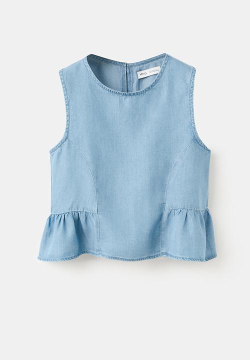 MANGO - Blouse Coco - Open Blue