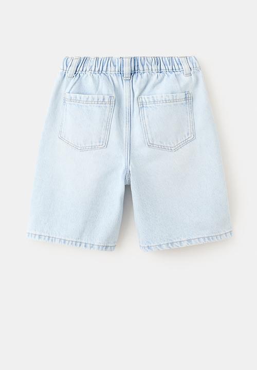 MANGO - Bermudas Loose - Open Blue