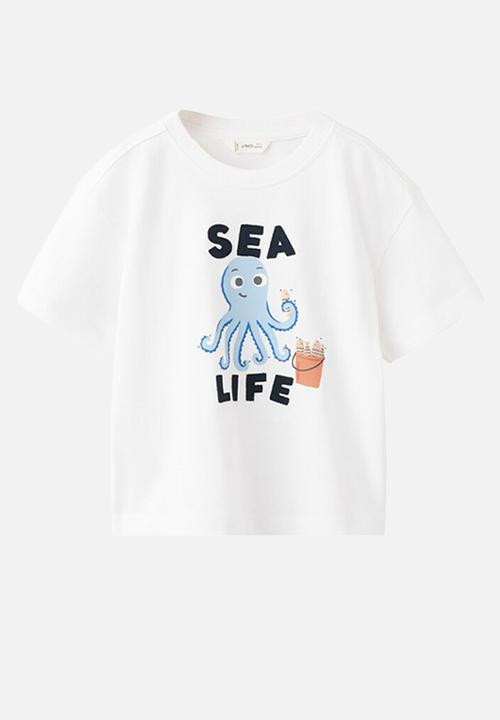 MANGO - T-Shirt m2life - White