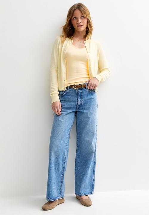New Look - Vde lace trim vest - lt yellow