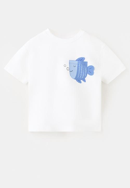 MANGO - T-Shirt M2fish - White