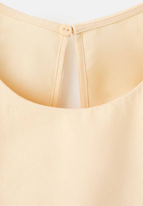 MANGO - Dress penny2 - light/pastel yellow