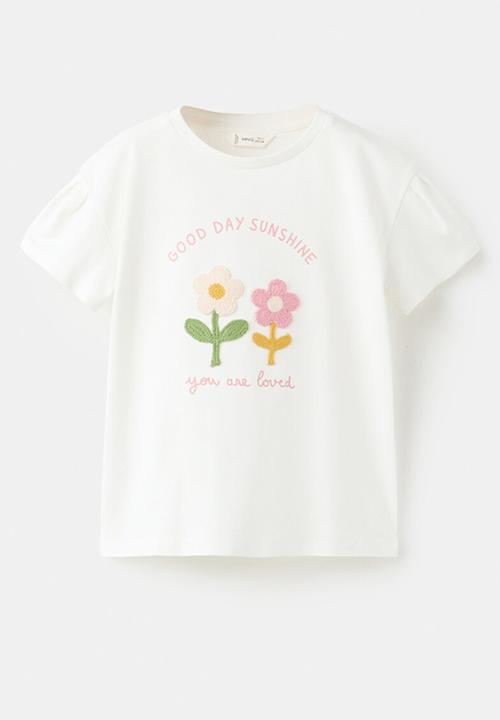 MANGO - T-shirt Jour - Natural
