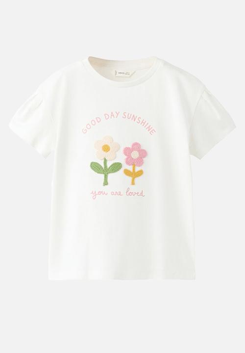 MANGO - T-shirt Jour - Natural