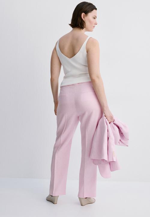 MANGO - Plus trousers boreli - pink