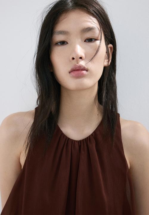 MANGO - Dress cake - dark brown