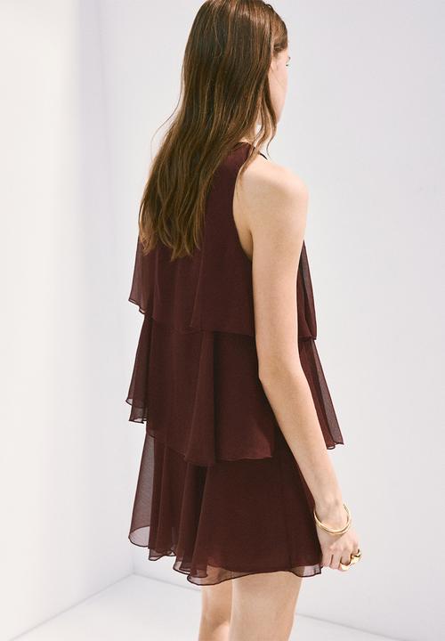 MANGO - Dress cake - dark brown
