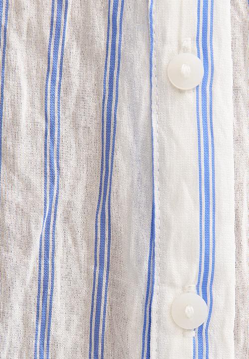 New Look - K jim ss shirt - blue stripe